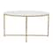 Flash Furniture Hampstead Collection Coffee Table - Modern White Marble Finish Accent Table with Crisscross Brushed Gold Frame NAN-JH-1787CT-MRBL-GG - alternate 7
